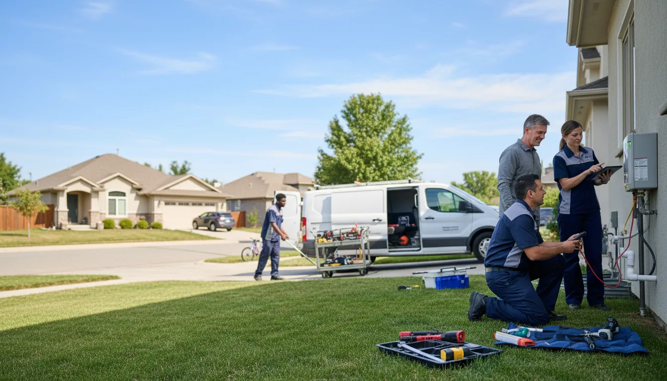 Tankless water heater service in Quinton, OK